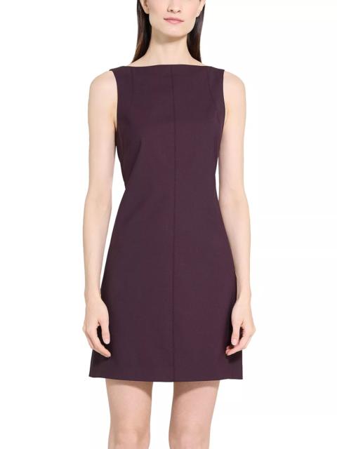 Theory Sleeveless Boat Neck Mini Dress