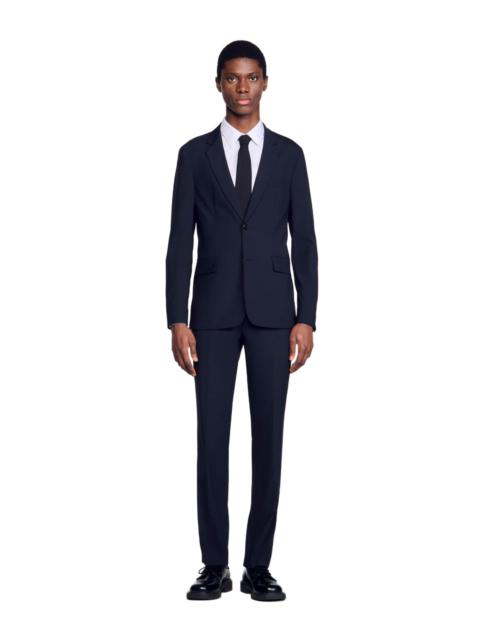 Sandro SANDRO Wool suit jacket in Navy Blue at Nordstrom