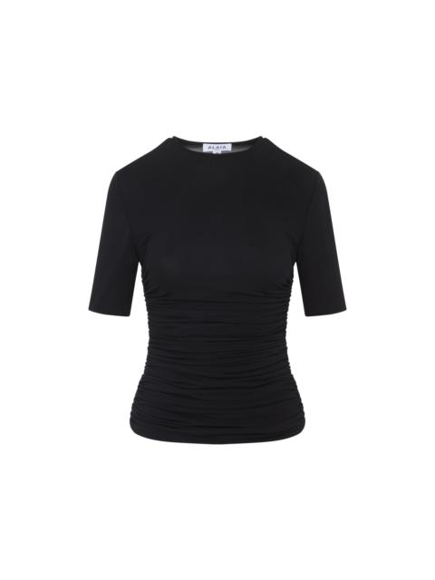 Alaïa Alaïa Pleats T-Shirt Women