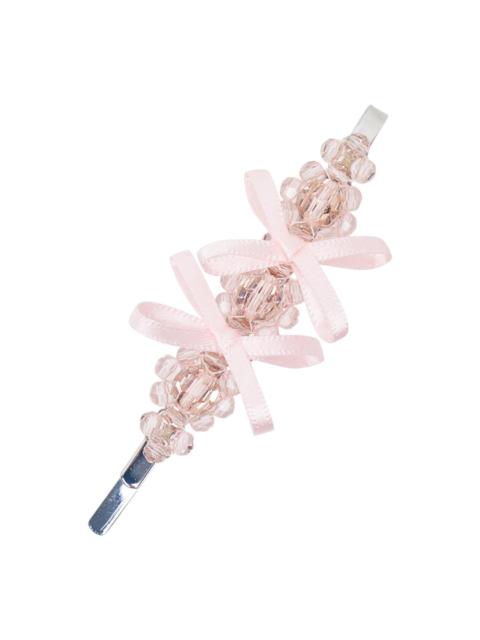 Simone Rocha Petite Bow Detail Flower Hair Pin