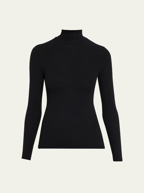 FRAME Ribbed Turtleneck Top