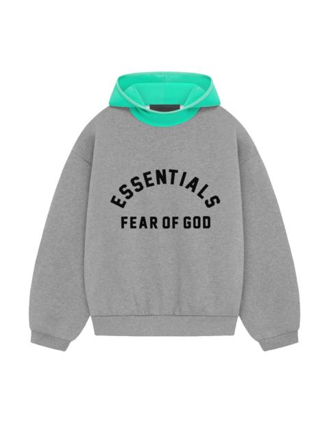 ESSENTIALS Fear of God Essentials Nylon Fleece Hoodie 'Dark Heather Oatmeal/Mint Leaf'