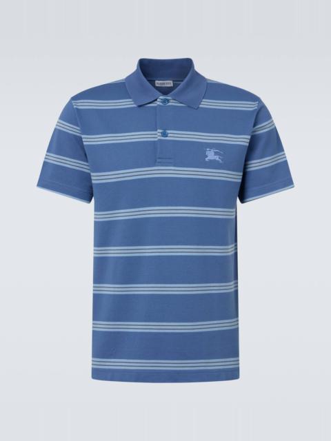 Burberry EKD striped cotton piqué polo shirt