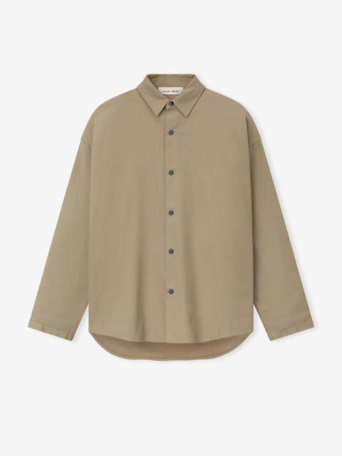 ESSENTIALS Cotton Canvas Overshirt