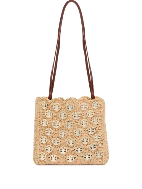 rabanne Rabanne Scalloped Appliqué Shoulder Bag