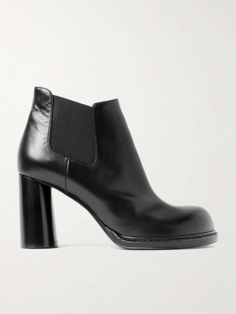 Leather ankle boots