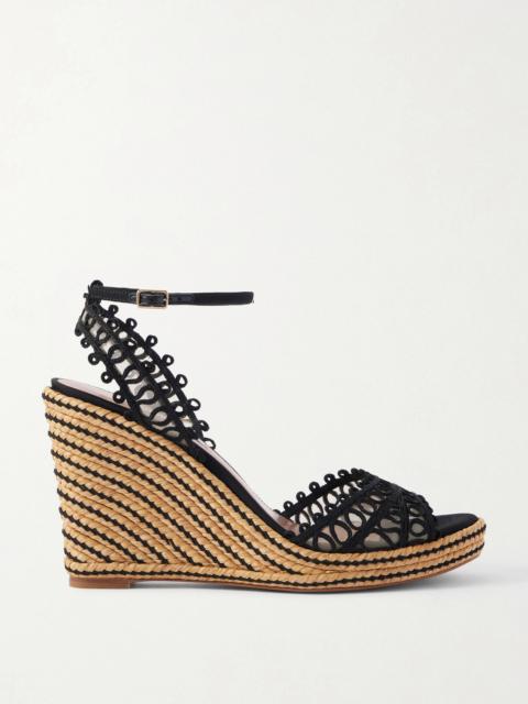 AQUAZZURA Kahlo 105 Raffia Espadrille Sandals
