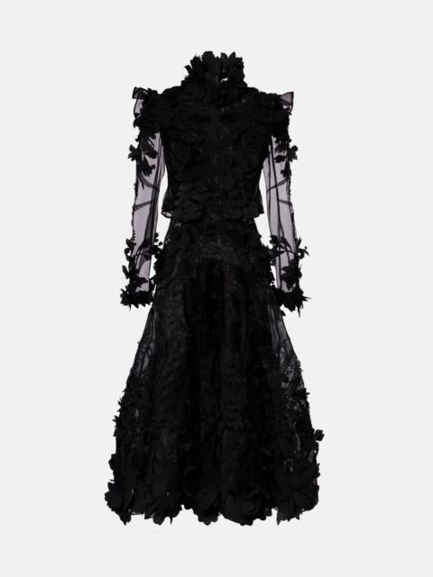 Zimmermann Hypnotic applique silk organza gown