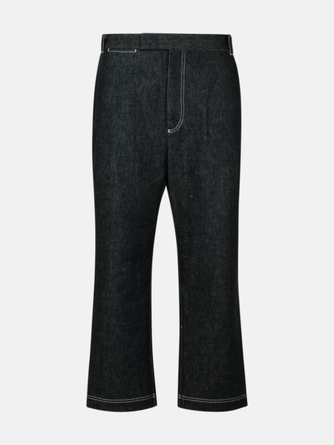 Thom Browne BLACK COTTON TROUSERS