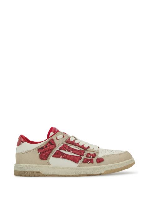 Amiri Men Tow-Tone Leather Bandana Skel Sneakers