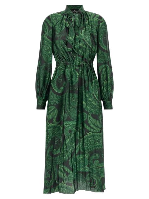 Etro Floral Printed Dress Dresses Green