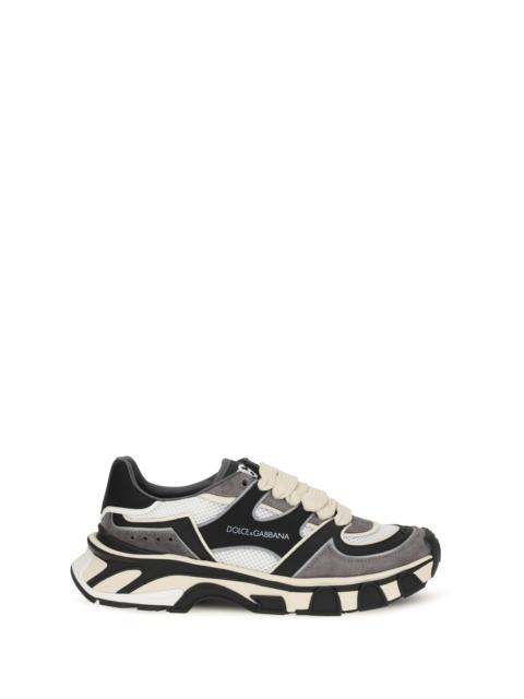 Dolce & Gabbana Dolce & Gabbana Mesh Detail Sneakers White/Black