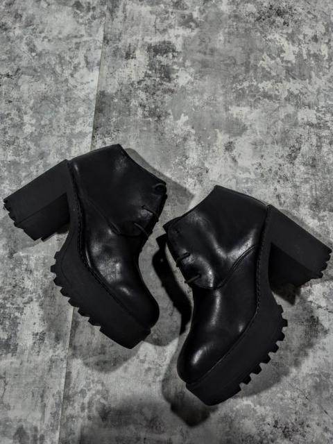 Hysteric Glamour Avantgarde Goth Alternative Black Leather Platform