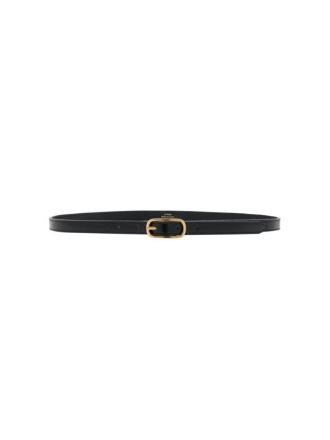 TOTEME Slim Leather Belt black