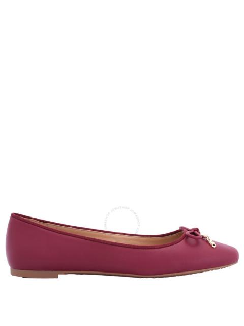 Other Designers Michael Kors - Michael Kors Nori Ballet Flats In Mulberry