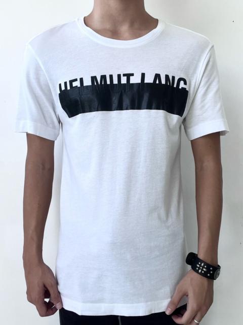 Helmut Lang AW18 Helmut Lang Censored Block Logo Tee