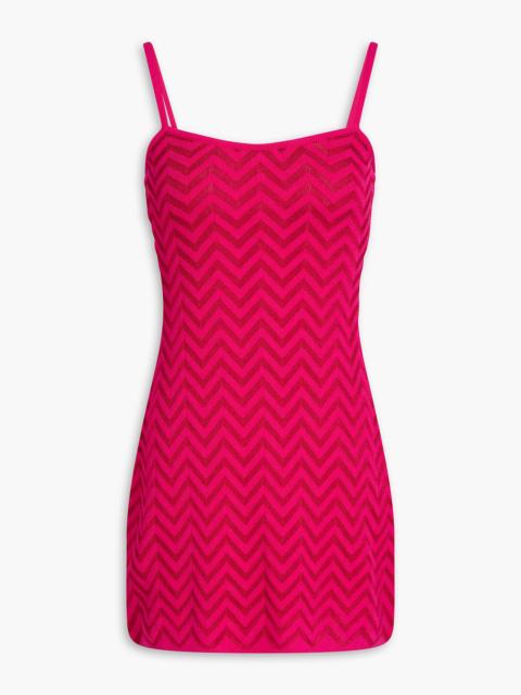 Missoni Crochet-knit cotton-blend mini dress