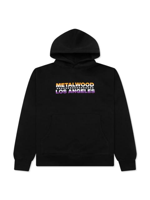 Metalwood Studio FLYER HOODED SWEATSHIRT - BLACK