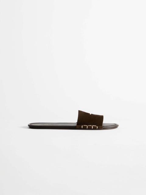 JW Anderson MENS LOAFER SLIDE MULES IN BROWN