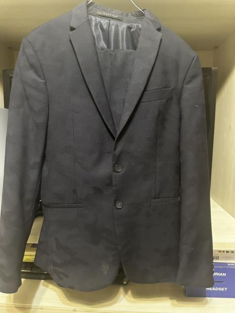 Zara Camouflage Blue Suit