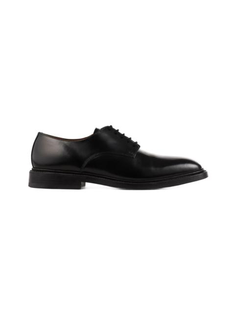 Sandro SANDRO Glazed leather derbies in Black at Nordstrom