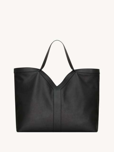 SAINT LAURENT Y LARGE TOTE IN LEATHER