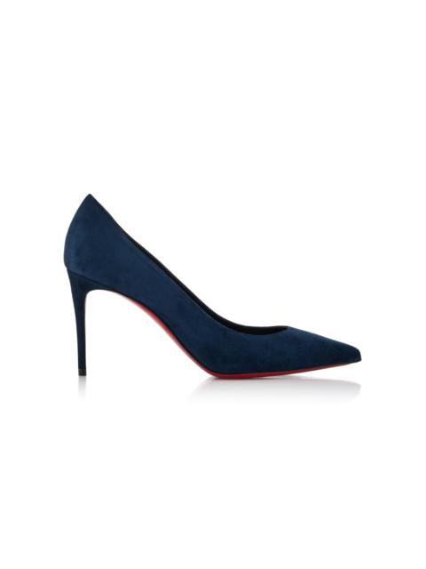 Christian Louboutin Kate 85mm Velour Pumps blue
