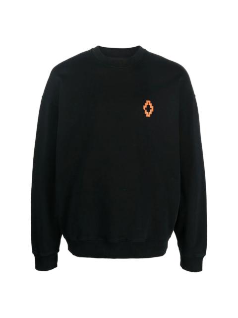 Marcelo Burlon County Of Milan fringed-detailing crew neck sweatshirt