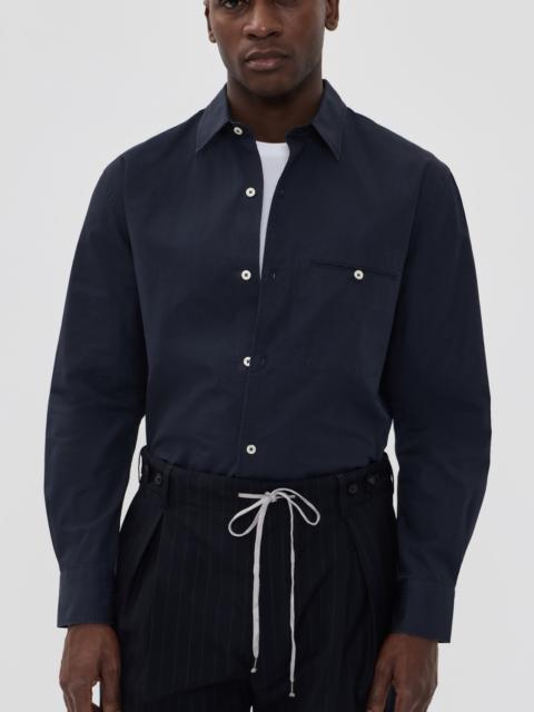 OFFICINE GÉNÉRALE Lionel Cotton Poplin Piece Dye Shirt