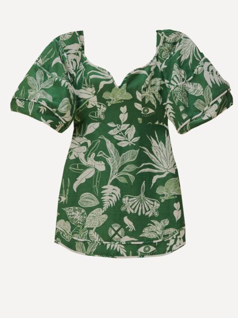FARM RIO Forest Soul Green Mini-Dress