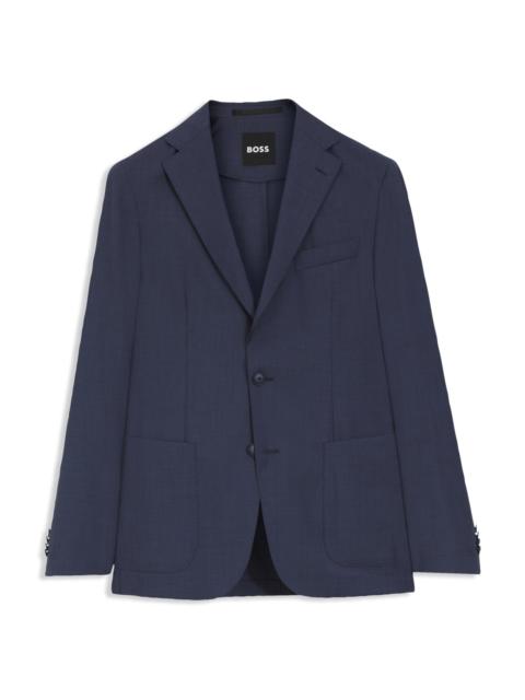 BOSS SLIM-FIT JACKET IN WASHABLE VIRGIN WOOL