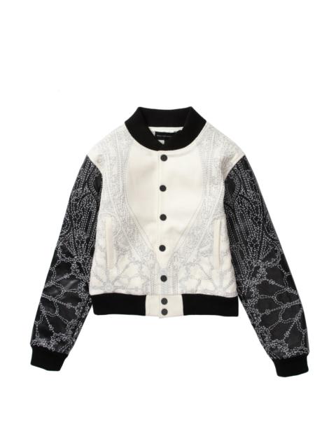 WHO DECIDES WAR NOTRE DAME VARSITY JACKET