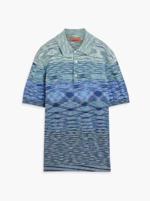 Missoni Space-dyed cotton polo shirt