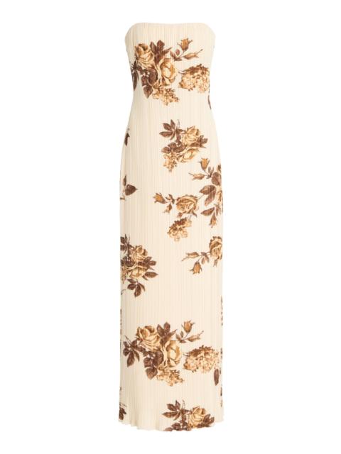 MAGDA BUTRYM Crepe Floral Midi Dress print
