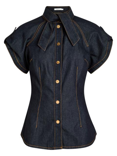 Zimmermann Zimmermann Neck tie Denim Blouse
