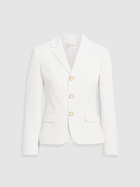 FRAME Striped seersucker blazer