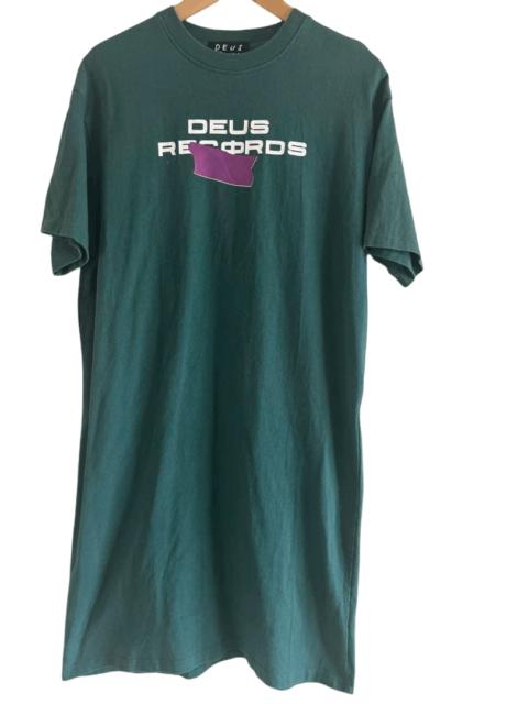 Other Designers Deus Ex Machina Deus Records Tokyo T-Shirt Dress Green 10