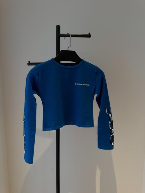 Chrome Hearts Chrome Hearts Long Sleeve Blue Flame T-Shirt