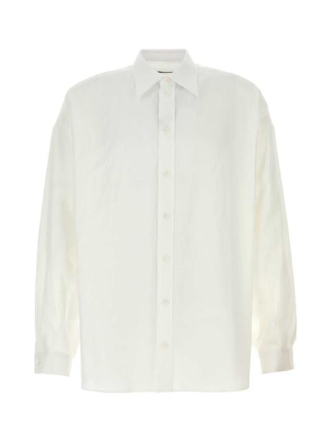 Dolce & Gabbana Men White Linen Shirt