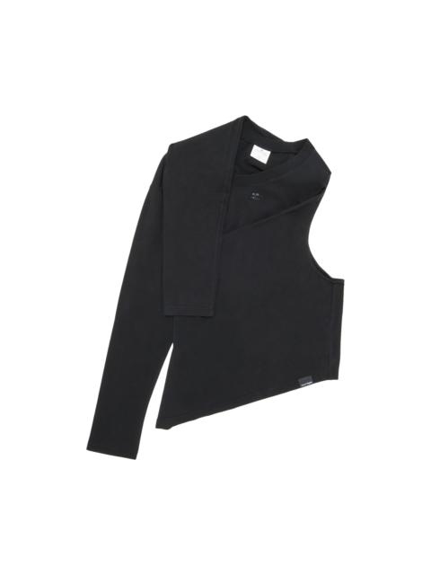 courrèges Courrèges Off Shoulder T-Shirt 'Black'
