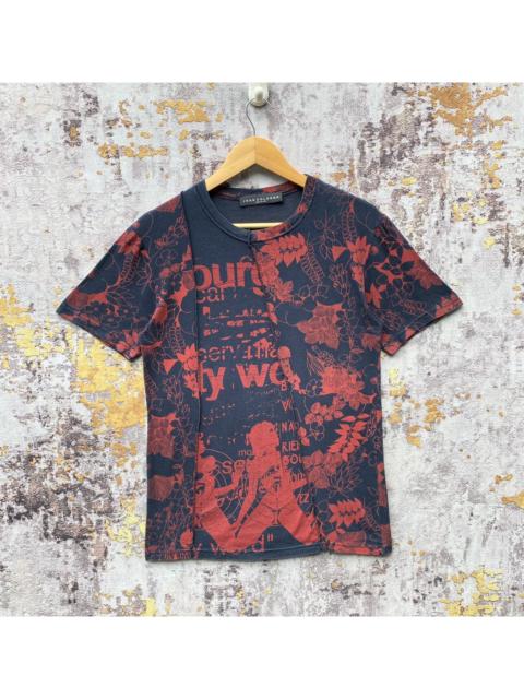 Other Designers Other - Jean Colonna Floral Graphic Sexy Girl Shirt Fashion Designer
