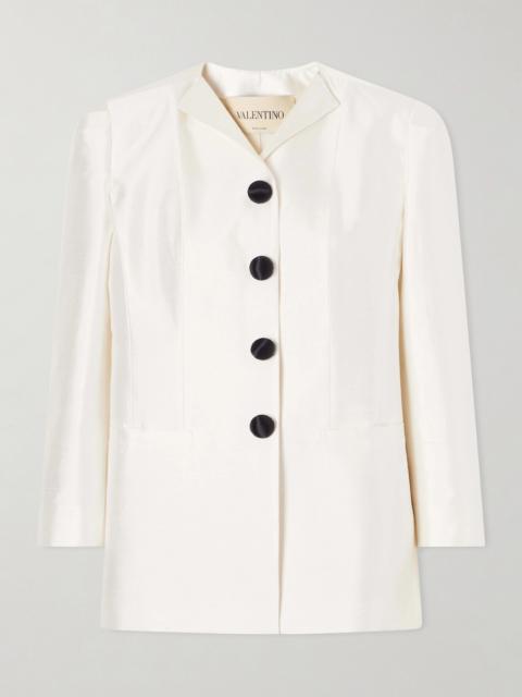 Valentino Silk-shantung Blazer