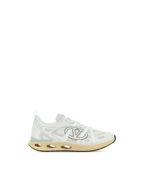 Valentino VALENTINO GARAVANI EasyJog White Leather And Fabric Sneakers