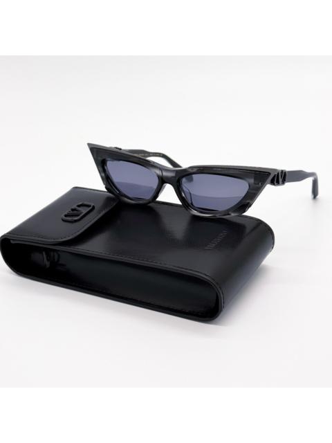Valentino NEW VALENTINO V-GOLDCUT VLS-113B BLACK CAT EYE SUNGLASSES