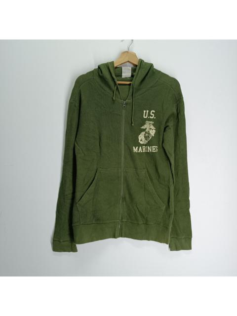 Other Designers AVIREX U.S. MARINES FULL ZIPPER SWEATSHIRT HOODIE