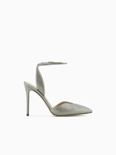 GIORGIO ARMANI LIQUID SUEDE COURT SHOES