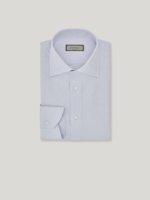 Canali IMPECCABILE LIGHT BLUE TWILL COTTON REGULAR-FIT SHIRT