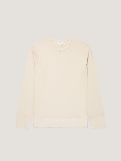 Sunspel Long Sleeve Cellulock Crew Neck