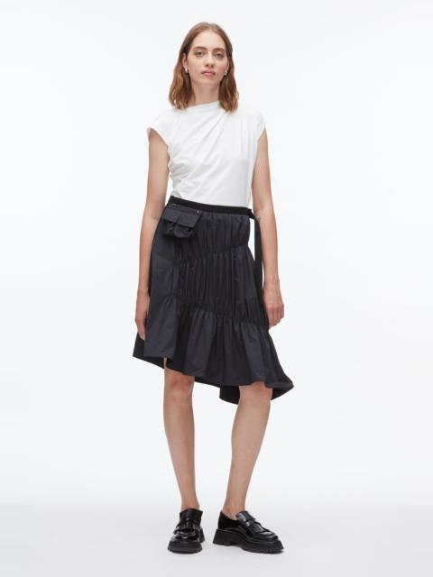 3.1 Phillip Lim Ripstop Asymmetric Skirt with Ruching