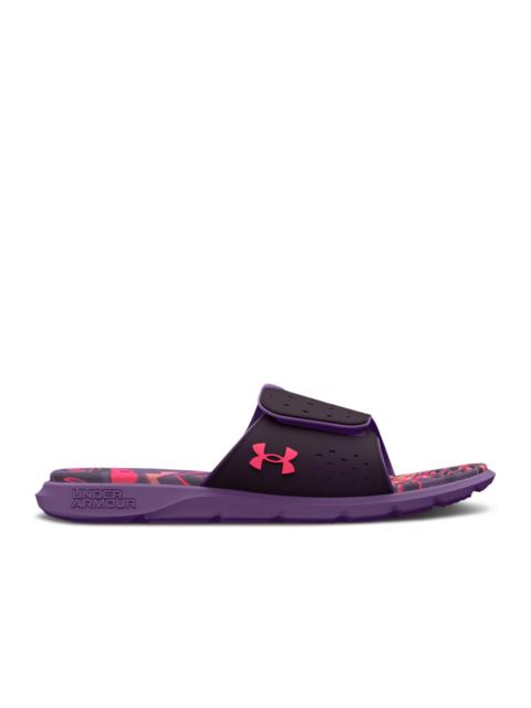 Under Armour WMNS IGNITE 7 GRAPHIC FOOTBED SLIDE 'TUX PURPLE MARBLE'